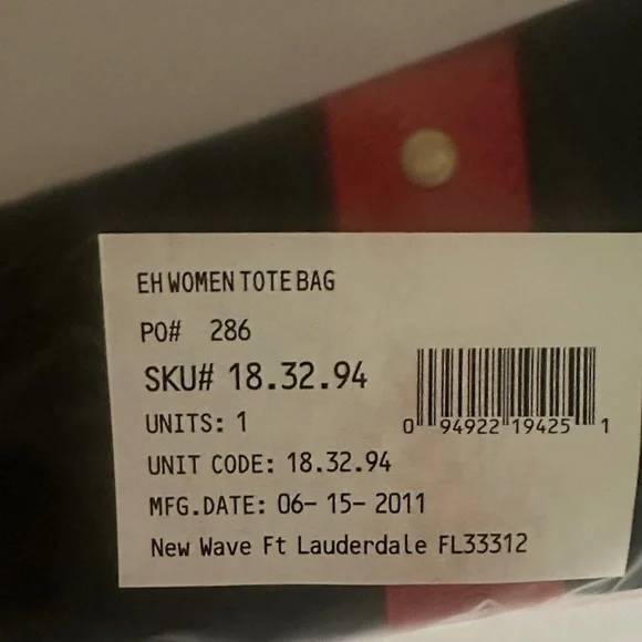 Ed Hardy Black and Red Tote Bag - Picture 10 of 10